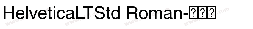 HelveticaLTStd Roman字体转换